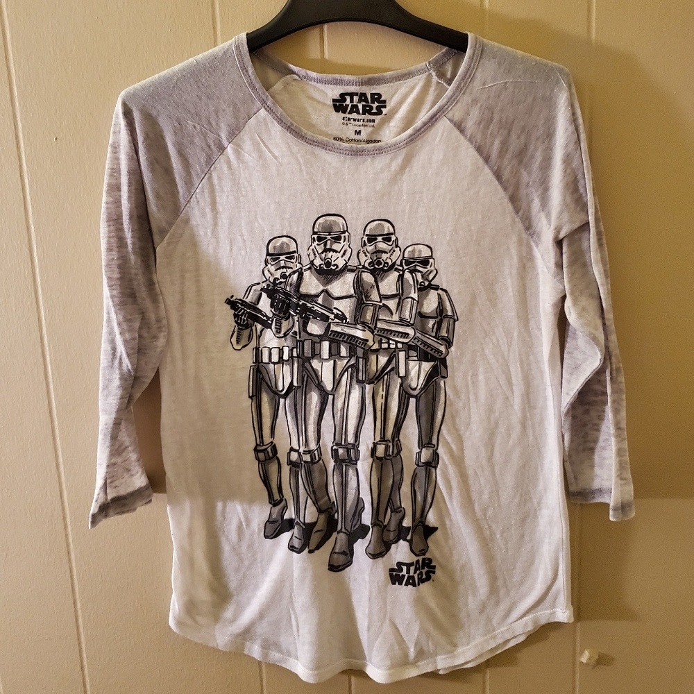 💝 5/$20 Star Wars 3/4 Sleeve Shirt *Worn once *